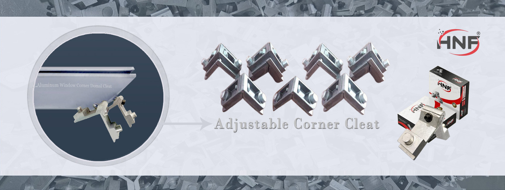 Aluminium Corner Domal Magic Angle Cleat