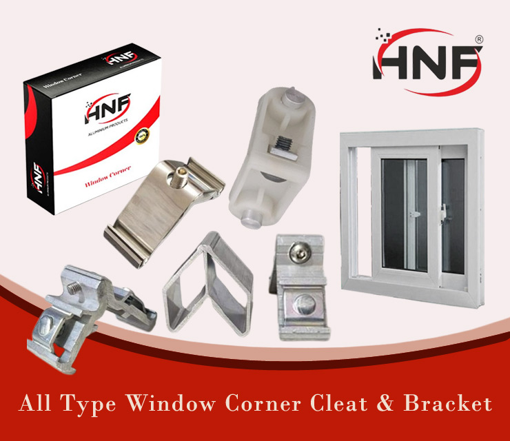 Aluminum Section Fitting Corner Cleat & Bracket Manufacturers Rajkot Gujarat India - HNF Brand